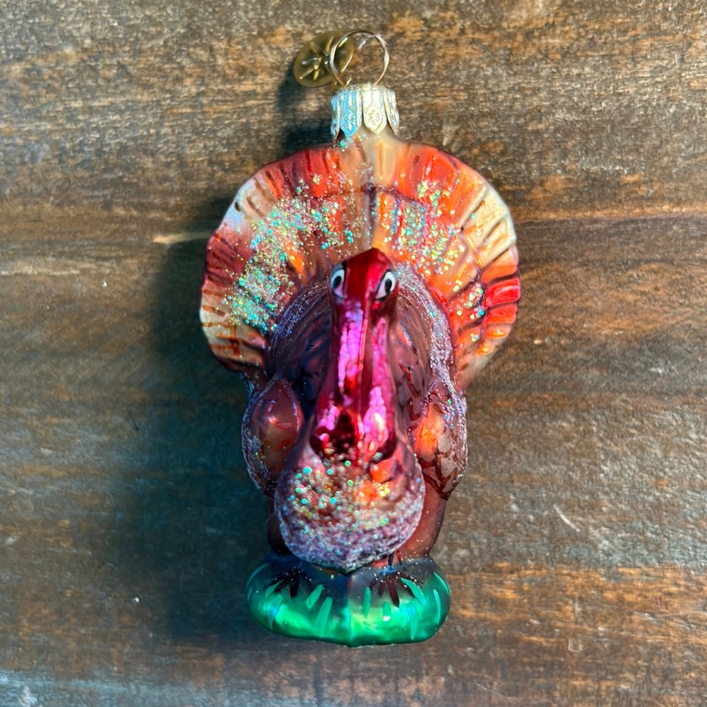 Christopher Radko Thanksgiving turkey ornament